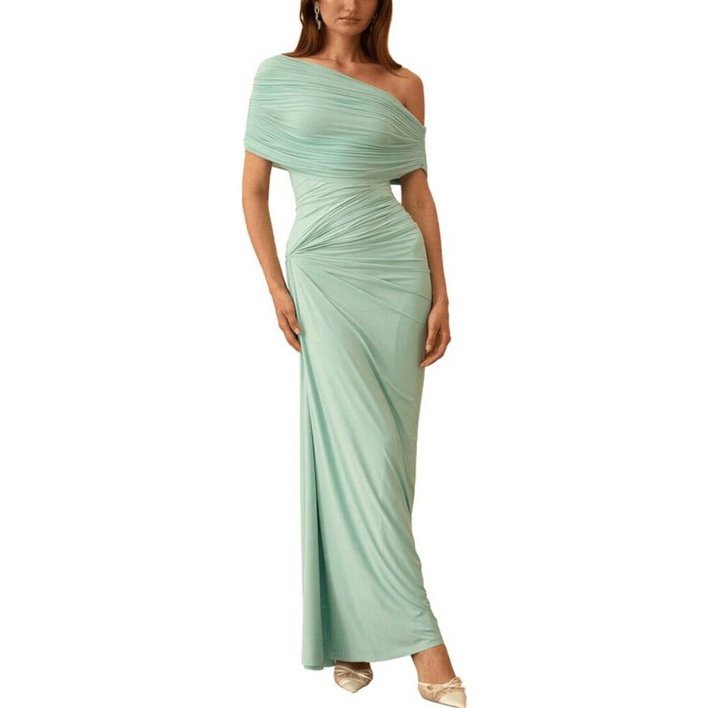 Dilireba Womens One-Shoulder Maxi Dress